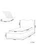 Beliani Einzelbett BLAGNAC in Rosa/Braun - (W) 110 x (H) 98 x (L) 227 cm