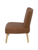 Beliani Sessel VAASA in Braun/Braun - (W) 61 x (H) 85 x (L) 60 cm