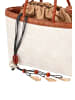 usha FESTIVAL Women Bucket Bag in Offwhite Camel