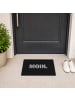 relaxdays Fußmatte "Moin" in Schwarz - (B)60 x (T)40 cm