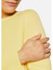 GOLDNER Feinstrickshirt mit U-Boot-Ausschnitt in zitronengelb