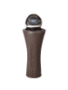 Beliani Gartenbrunnen ZENYATTA in Braun - (W) 39 x (H) 111 x (L) 39 cm