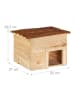 relaxdays Igelhaus in Natur - (B)32x (H)22,5 x (T)27 cm