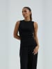 Seamless Basic Top Jacquard in Black