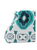 ISHA Women Clutch in White Multicolor