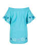 Ulla Popken Bluse in tiefes aqua