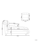 Beliani Chaiselongue LORMONT in Grau - (W) 141 x (H) 76 x (L) 70 cm