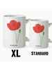 Mr. & Mrs. Panda XL Tasse Blume Mohnblume ohne Spruch in Weiß