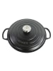 Le Creuset Bräter Bräter rund 28 cm in schwarz