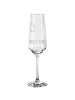 Mr. & Mrs. Panda Sektglas Avocado Party Zeit mit Spruch in Transparent