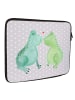 Mr. & Mrs. Panda Hülle Laptop Frosch Liebe ohne Spruch in Grau Pastell