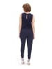 Vera Mont Jumpsuit im Glitzer-Look in Patch Dark Blue/Dark Blue