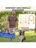 Pawhut Hunde Agility Set Gelb Kunststoff