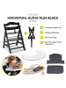 Hauck Hochstuhl Alpha Plus Black - im Sparset inkl. in schwarz