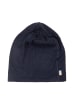 Joha Beanie Mütze aus Merinowolle doppellagig in navy