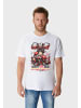 OLDSKULL T-Shirt Asian Boxing Graphic in White