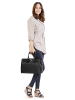Cluty Handtasche echt Leder in schwarz