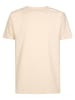 Petrol Industries T-Shirt mit Fischgrätmuster hayden in Weiß