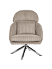 Beliani Sessel STORVORDE in Beige/Silber - (W) 63 x (H) 98 x (L) 81 cm