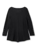 sheego Pullover in schwarz