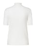 More & More figurbetonter Halbarm-Ripp-Pullover in offwhite