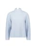 Zero  Strickpullover mit Stehkragen in Light Blue Melange