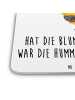 Mr. & Mrs. Panda Bierdeckel Hummel flauschig mit Spruch in Weiß