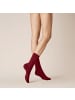 Kunert Socken Liz druckfreier Bund in festive red