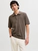 Jack & Jones Gestricktes Polo in Morel 1