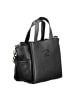 Byblos Schwarze Polyurethan-Handtasche