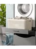 Inn.Furn Waschmaschinenschrank grau Set 2-teilig 132 cm für Waschmaschine und Trockner