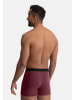 DANISH ENDURANCE Boxershorts Bamboo Trunks in black bordeaux