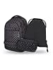BAAGL 3-tlg. Set: Schulrucksack Skate max in Schwarz SKA grau