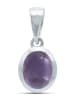 mantraroma 925er Silber - Ketten (L) 10 x (B) 23 mm mit Amethyst