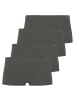 Skiny 4er Pack Boyleg Short Advantage Cotton Stretch in Grau