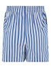 Urban Classics Urban Classics Damen Ladies Striped Shorts in white/blue