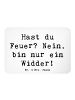 Mr. & Mrs. Panda Magnet Spruch Widder Feuer mit Spruch in Weiß