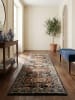 KADIMA DESIGN Hochflor-Teppich Kuschelig GLAZERT Geometrisch Weich Berber in Multicolor-Blau