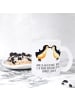 Mr. & Mrs. Panda Teetasse Pinguine Kuss mit Spruch in Transparent