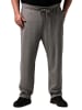 Men Plus Lange Sweathose in grau melange