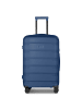 D&N South Dakota 4 Rollen Trolley M 66 cm mit Dehnfalte in navy blue