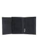 oxmox Leather Geldbörse RFID Schutz Leder 13 cm in schwarz-crab 2.0