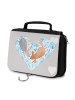 Mr. & Mrs. Panda Make-Up Tasche Mäuse Herz ohne Spruch in Grau Pastell