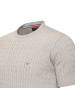 Cappuccino Italia Tee SS Loreto Cable Knit in Grau