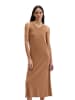 Marc O'Polo Jerseykleid shaped mit Knoten-Detail in Burnt Brown