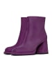 CESARE GASPARI Blockabsatz-Stiefeletten in Violet