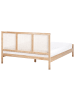 Beliani Doppelbett SALERNAS in Braun - (W) 166 x (H) 100 x (L) 206 cm