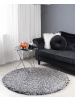 Beliani Shaggy CIDE in Schwarz/Weiß - (W) 140 x (H) 7 x (L) 140 cm