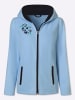Sieh an! Fleece-Jacke in eisblau-marine