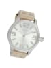 Oozoo Analog-Armbanduhr Oozoo Timepieces beige extra groß (ca. 51mm)